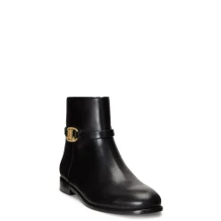 Lauren by Ralph Lauren Leather Bootie in Black