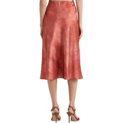 Lauren by Ralph Lauren Midi Skirt in Red