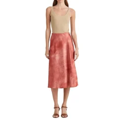 Lauren by Ralph Lauren Midi Skirt in Red