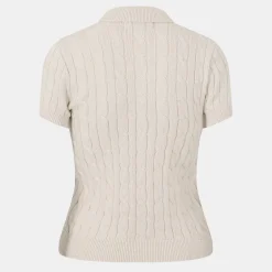 Lauren by Ralph Lauren Natrissa Knt Plo in Cream