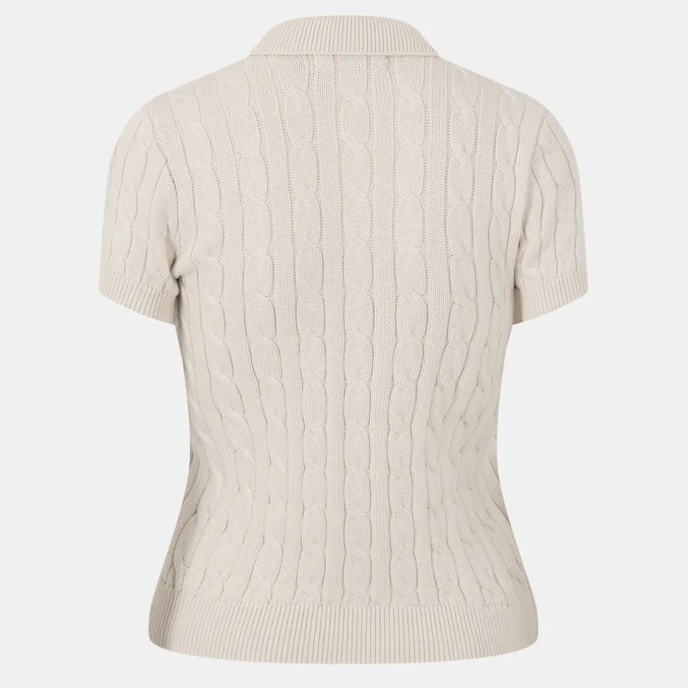 Lauren by Ralph Lauren Natrissa Knt Plo in Cream