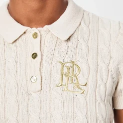 Lauren by Ralph Lauren Natrissa Knt Plo in Cream