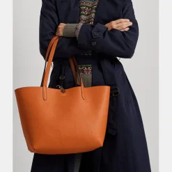 Lauren by Ralph Lauren Reversible Merrimack Tote Bag in Brown