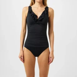 Lauren by Ralph Lauren Trim One Piece in Black