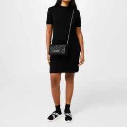 Love Moschino Strap Sock Runners in Black