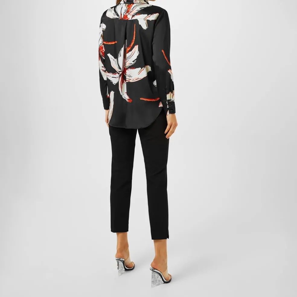 Marella Lugano Relaxed Fit Long Sleeve Shirt in Black