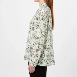Marella Relaxed Fit Long Sleeve Shirt in Green