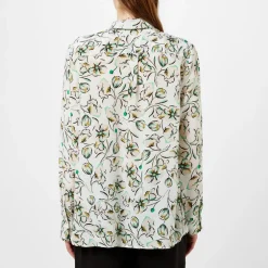 Marella Relaxed Fit Long Sleeve Shirt in Green