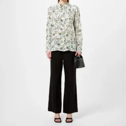 Marella Relaxed Fit Long Sleeve Shirt in Green