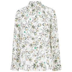 Marella Relaxed Fit Long Sleeve Shirt in Green