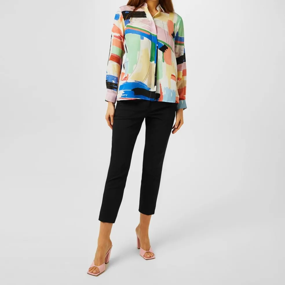 Marella Relaxed Fit Long Sleeve Shirt in Pink