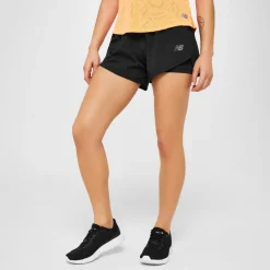 New Balance 3 Inch 2in1 Shorts Ladies in Black