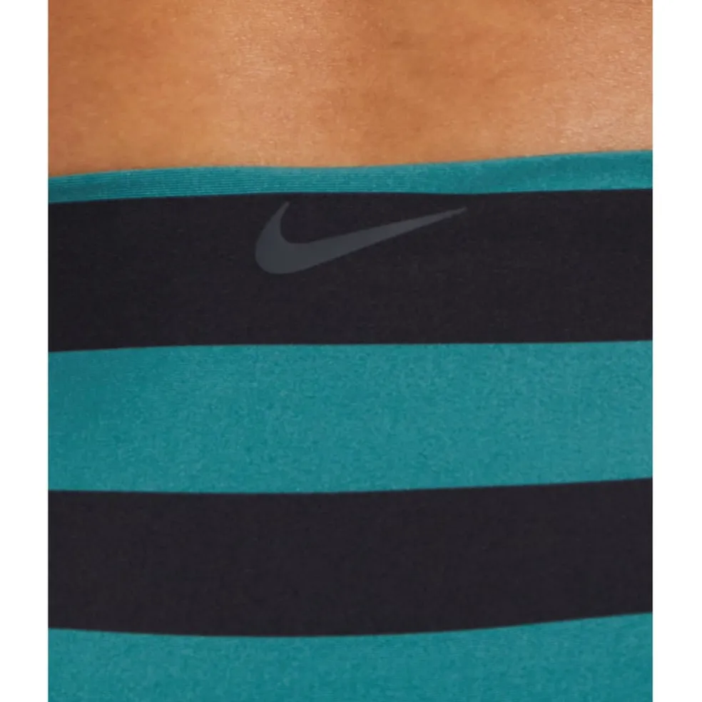 Nike Horizontal Stripe Bikini Bottom in Black