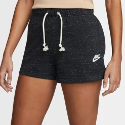 Nike Womens Sportswear Gym Vintage Shorts in Black
