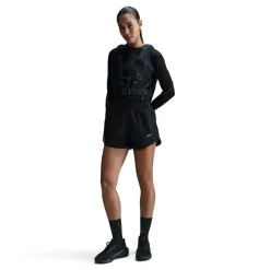 Nike Womens Tempo Dri Fit Mid Rise Brief Lined Running Shorts in Black