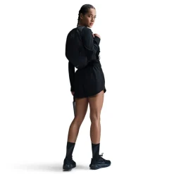 Nike Womens Tempo Dri Fit Mid Rise Brief Lined Running Shorts in Black