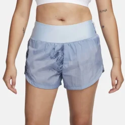 Nike Womens Trail Repel Mid Rise 3 Running Shorts in Blue