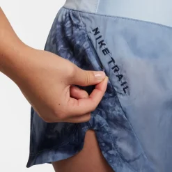 Nike Womens Trail Repel Mid Rise 3 Running Shorts in Blue