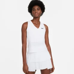 Nike Womens Victory Tennis Tank in White