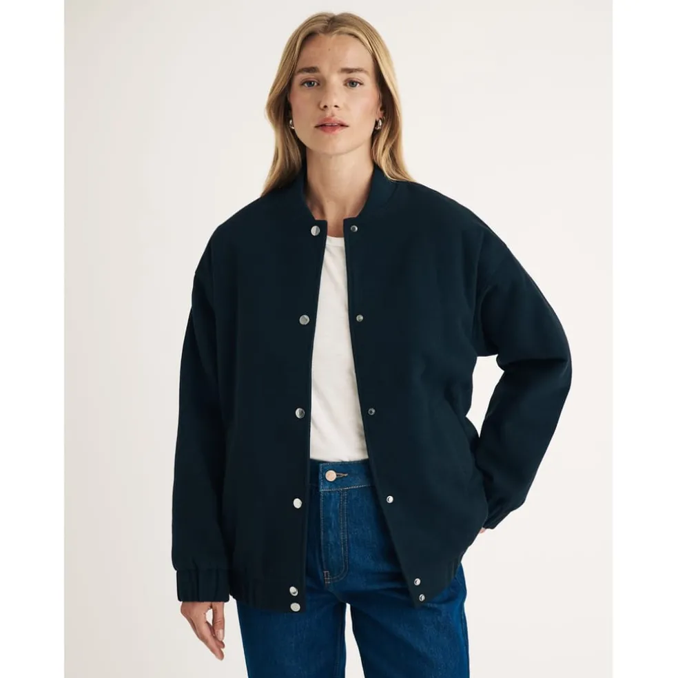 Nobodys Child Bomber Jacket in Blue