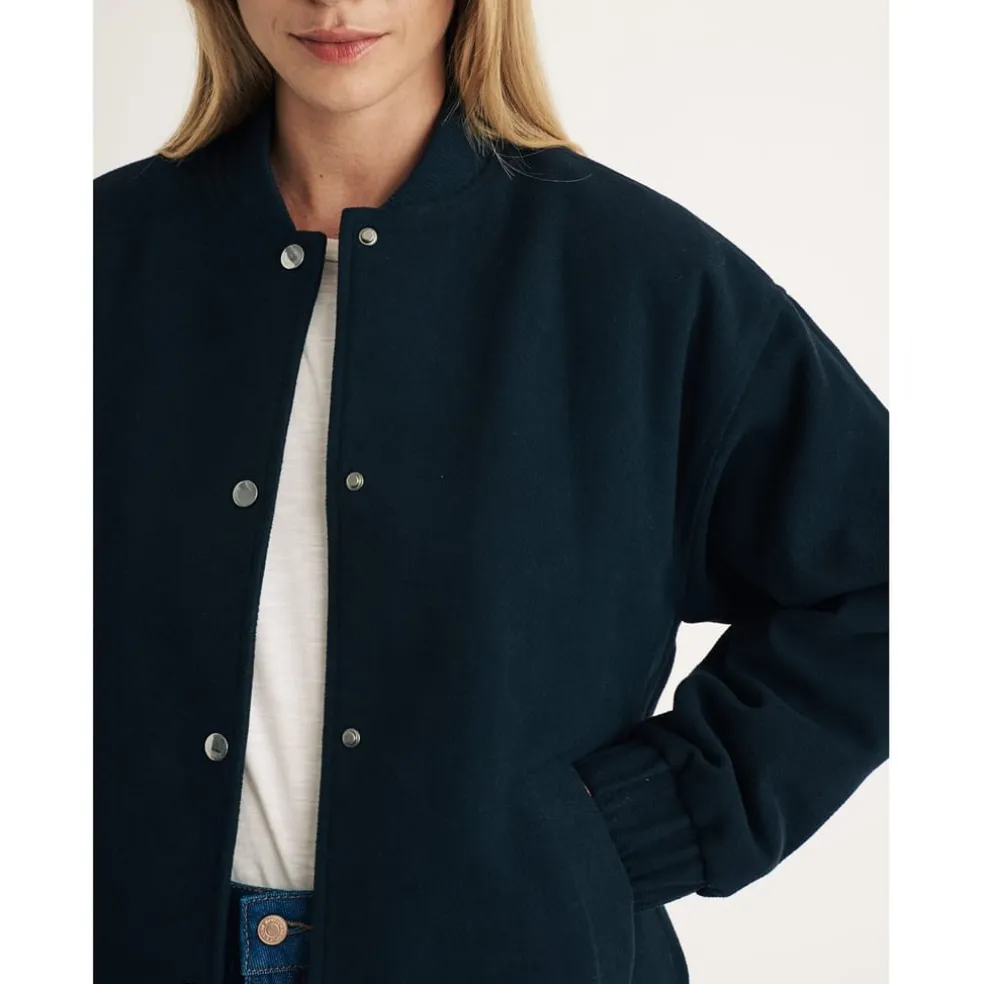 Nobodys Child Bomber Jacket in Blue
