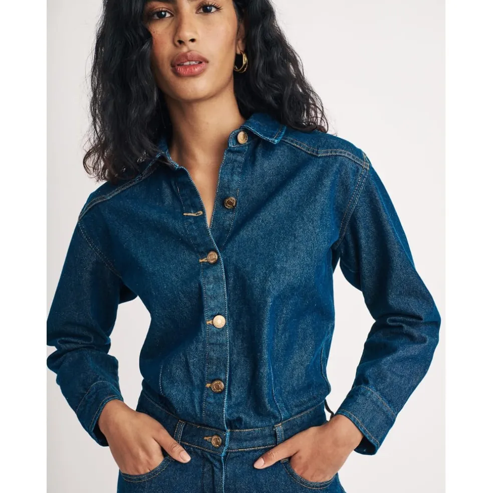 Nobodys Child Dnm Boiler Suit in Blue
