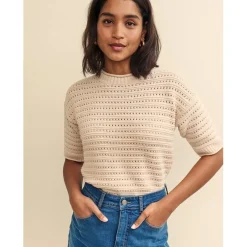 Nobodys Child Introuserst Knt T in Cream