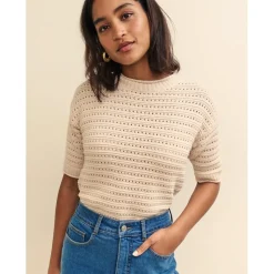 Nobodys Child Introuserst Knt T in Cream