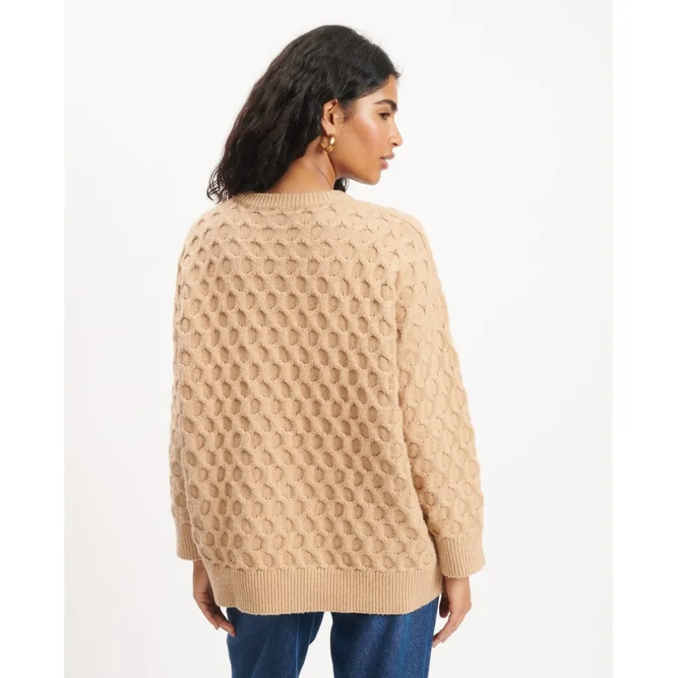 Nobodys Child Oszd Crw Nk Jmp in Beige