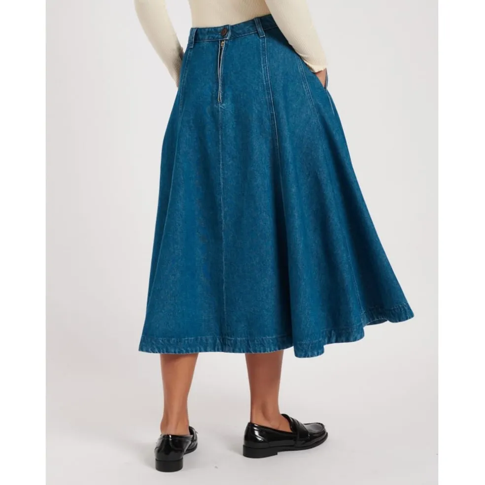 Nobodys Child Pmna Mid Skrt in Blue