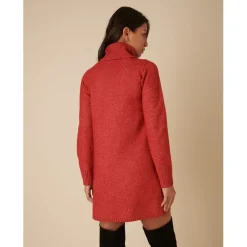 Nobodys Child R Turtleneck Mini Sweater Dress in Red