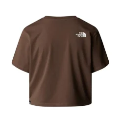 North Face Cropped Simple Dome T-Shirt in Brown