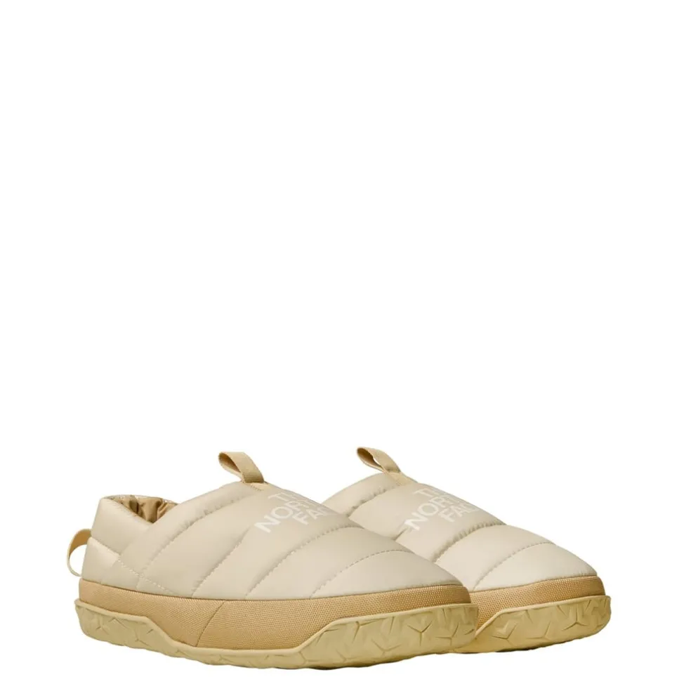 North Face Nuptse Gravel Khaki Stone Mules in Green