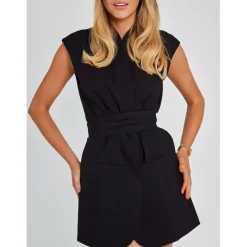 Odd Muse Om The Ultimate Muse Sleeveless Dress With Additional Belts in Black