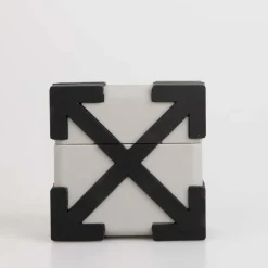 Off White Arrow AirPods Pro Case in Grey black
