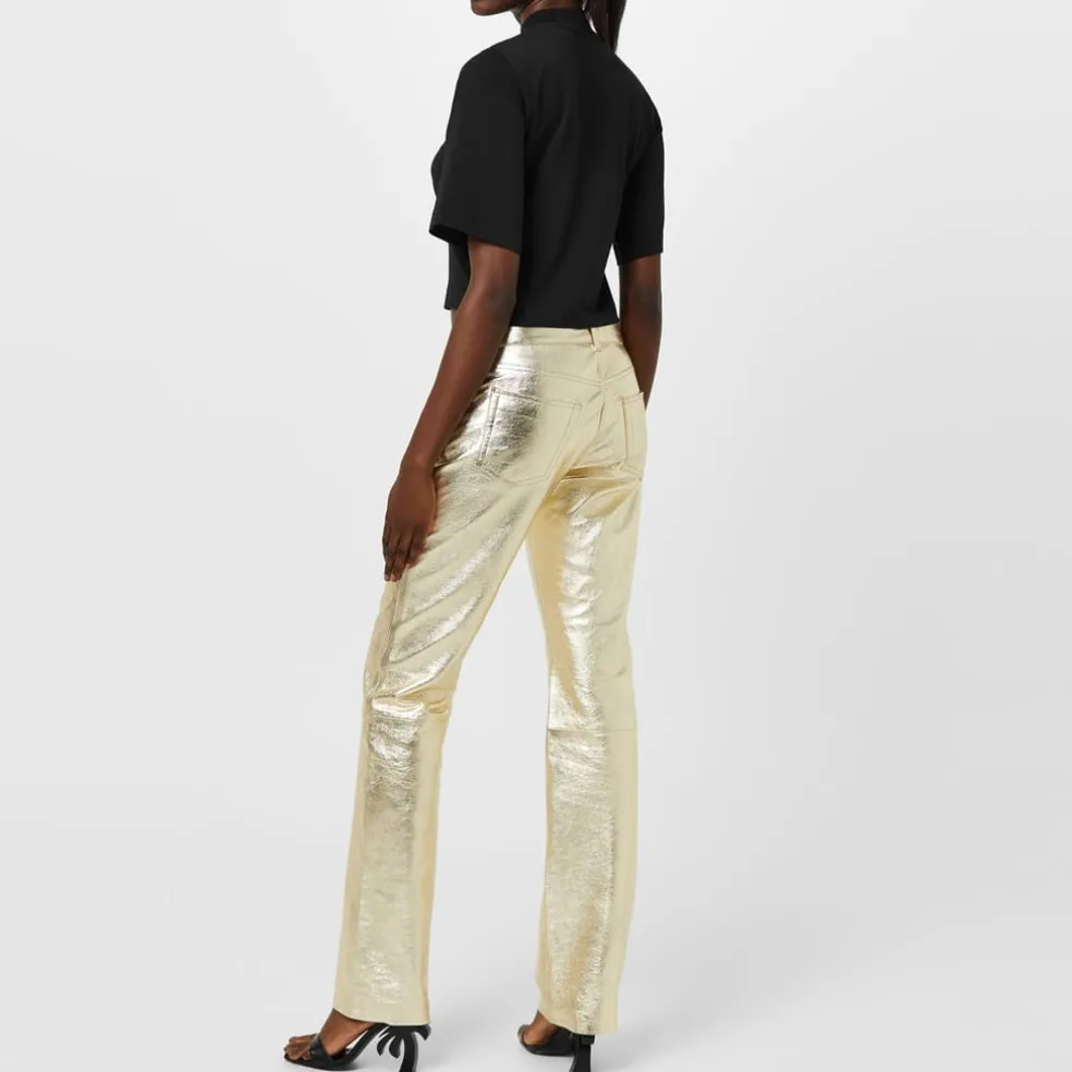 Palm Angels Sunsets Cropped T-Shirt in Black
