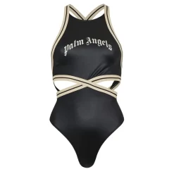 Palm Angels Track Swimsuit in Black