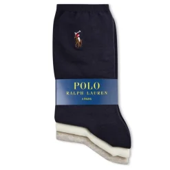 Polo Ralph Lauren 3 Pack Crew Socks in Blue