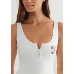 Polo Ralph Lauren 1 Piece Swimsuit in White