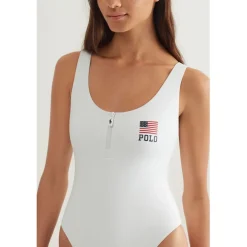 Polo Ralph Lauren 1 Piece Swimsuit in White