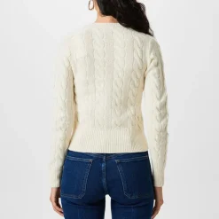 Polo Ralph Lauren Cable Knit Cardigan in Cream