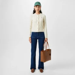 Polo Ralph Lauren Cable Knit Cardigan in Cream