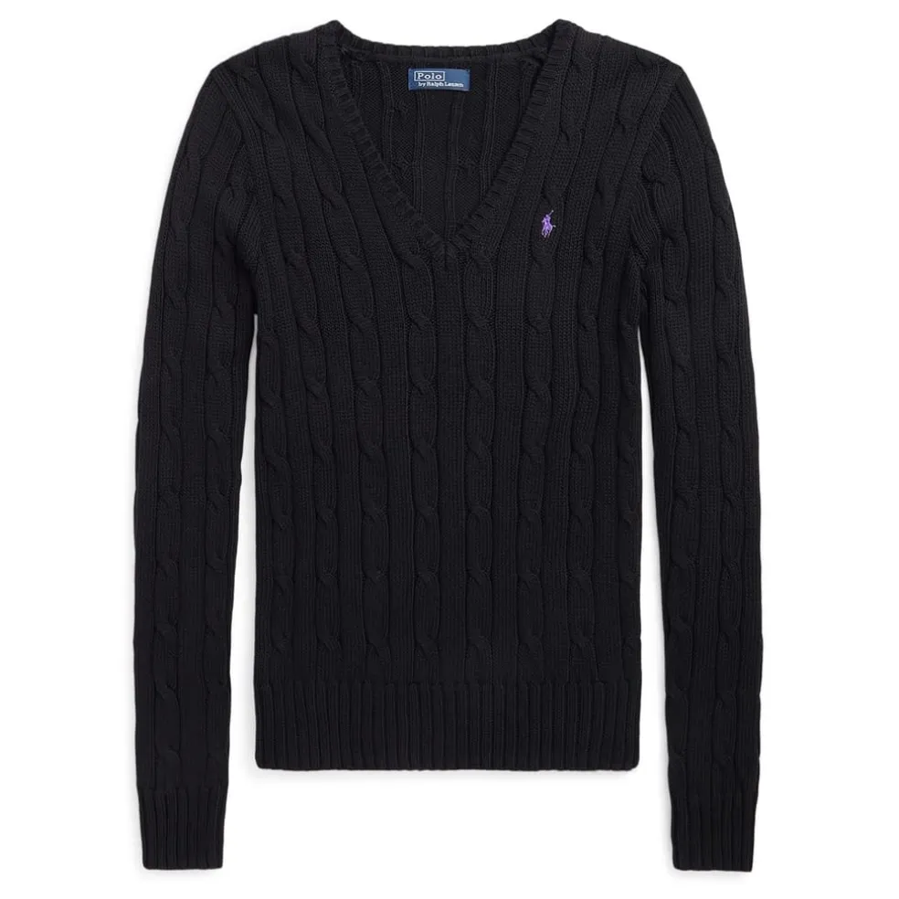 Polo Ralph Lauren Cable Knit Jumper in Black