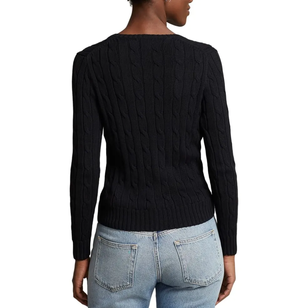 Polo Ralph Lauren Cable Knit Jumper in Black