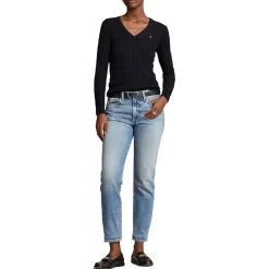 Polo Ralph Lauren Cable Knit Jumper in Black