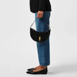 Polo Ralph Lauren Calfskin Mini Shoulder Bag in Black