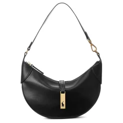 Polo Ralph Lauren Calfskin Mini Shoulder Bag in Black