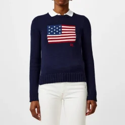 Polo Ralph Lauren Flag Sweater in Blue