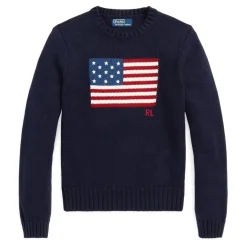 Polo Ralph Lauren Flag Sweater in Blue