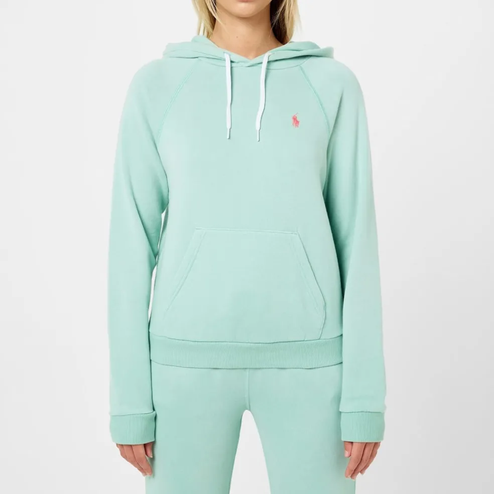 Polo Ralph Lauren Hooded Regular Fit Polo Sweatshirt in Green
